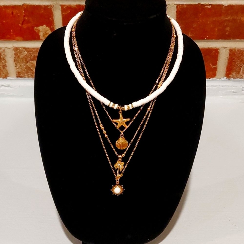 Vintage Fashion Beach Inspired ⛱️ Choker Necklace